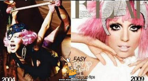 Lady Gaga copiando o estilo da Christina Aguilera