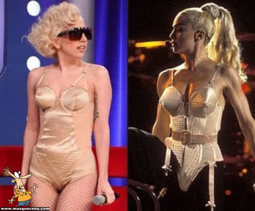 Lady Gaga vestida igual a Madonna