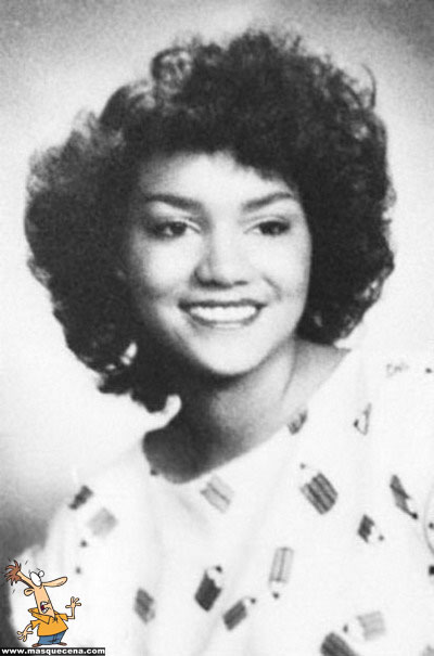 Young Halle Berry before she was famous yearbook picture