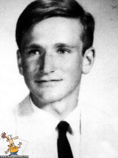 Young Robin Williams before he was famous yearbook picture