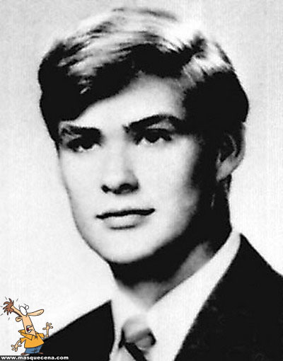 Young David Hasselhoff before he was famous Yearbook picture