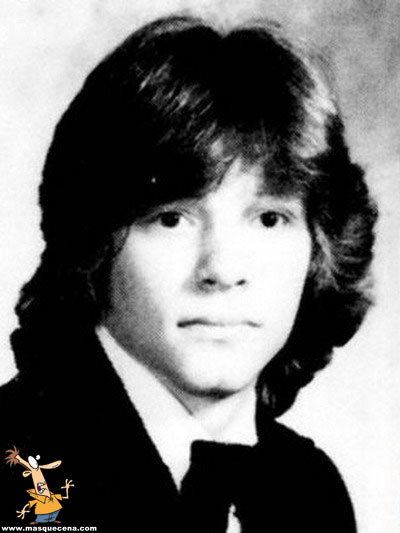 Young Jon Bon Jovi before he was famous yearbook picture