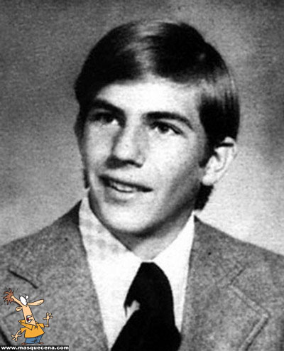 Young Kevin Costner before he was famous yearbook picture