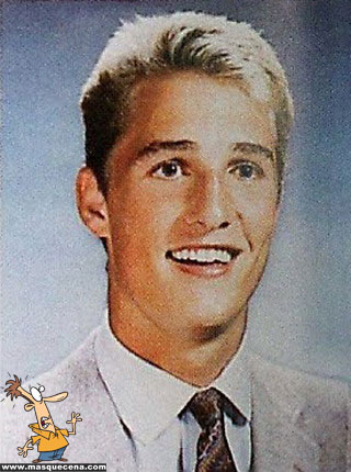 Young Matthew McConaughey before he was famous yearbook picture