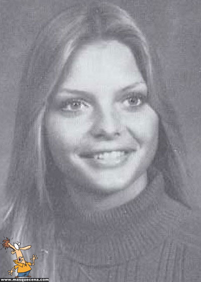 Young Michelle Pfeiffer before she was famous Yearbook picture