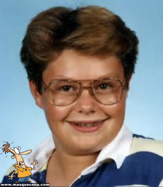 Young Ryan Seacrest before he was famous yearbook picture